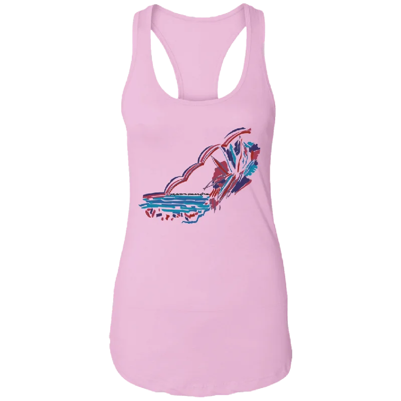 Backsplash Racerback Tank mesh tank top