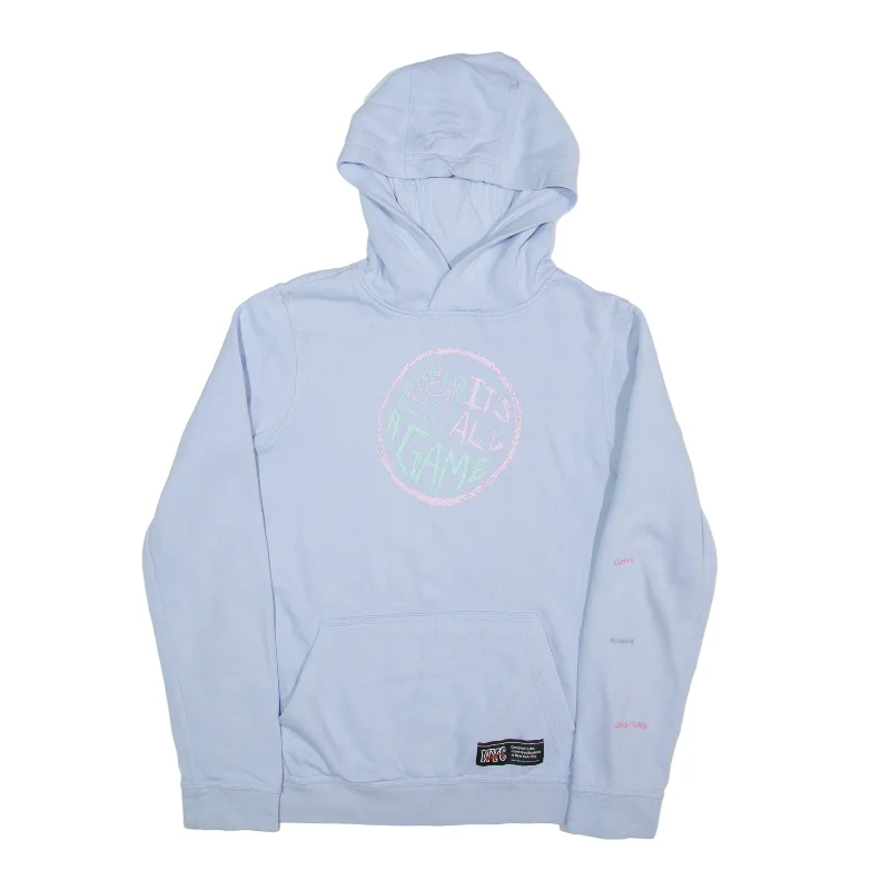 NIKE Its All A Dream Hoodie Blue Pullover Womens L Cashmere Luxurious Pullover