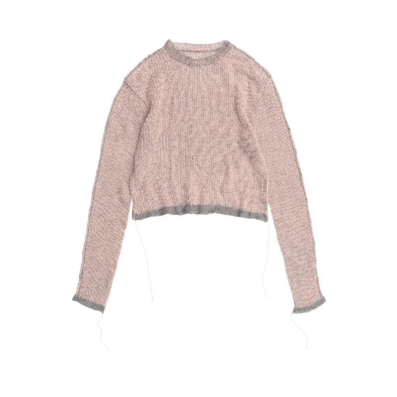 [MAISON SPECIAL]Reversible Mohair Knit Pullover/PINK(21242365101) Saggy Sleeve Comfort