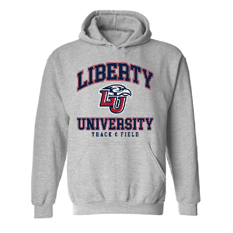 Liberty - NCAA Women's Track & Field : Meredith Engle - Generic Shersey Hooded Sweatshirt Hoodie with Rolled Sleeves Casual Relaxed