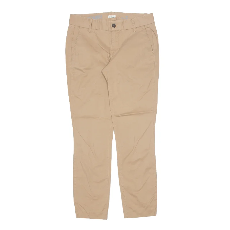 J CREW Frankie Chino Trousers Beige Regular Skinny Womens W30 L28 Trousers Leisure Comfortable