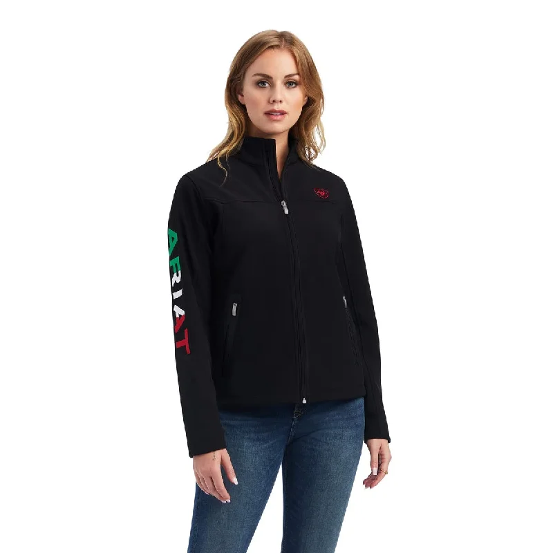 Ariat Women's Mexican Flag Softshell Black Jacket Faux Fur Jacket Real Fur Jacket Shearling Jacket Ariat Women's Mexican Flag Softshell Black Jacket Faux Fur Jacket Real Fur Jacket Shearling Jacket