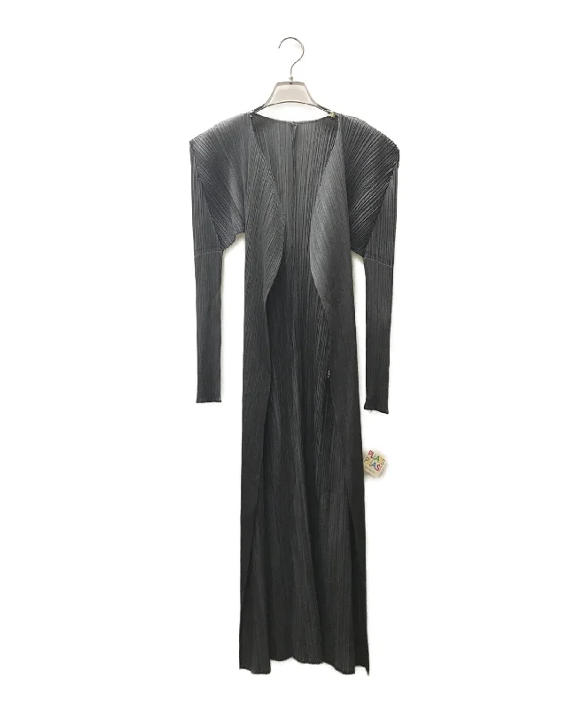 [Pre-owned] PLEATS PLEASE Pleated long cardigan PP04-JH617-25 Bright Pastel Dark