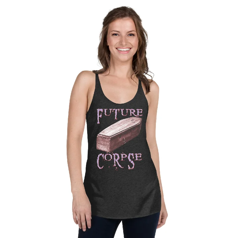 Future Corpse Toe Pincher Coffin Women's Racerback Tank Top Shirt chic tank top