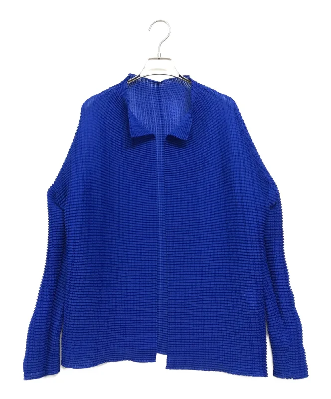 [Pre-owned] ISSEY MIYAKE pleated cardigan IM91FJ187 Tailored Straight A-Line