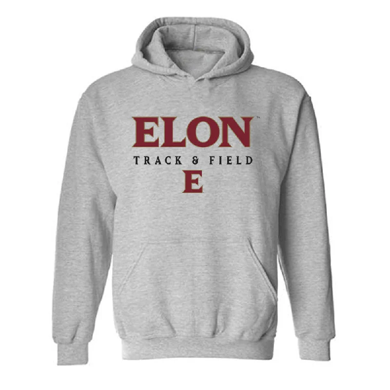 Elon - NCAA Women's Track & Field : Meghan Wilcox - Classic Fashion Shersey Hooded Sweatshirt Hoodie with Drawstring Waist Adjustable Fitted