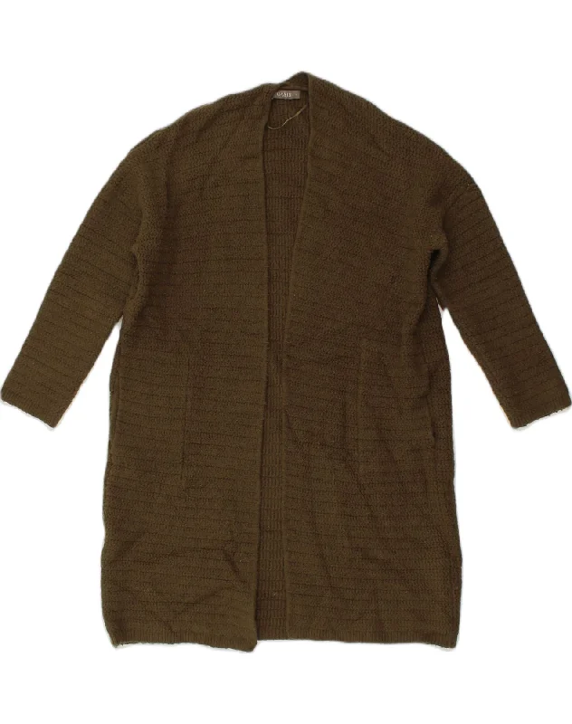OASIS Womens Longline Oversized Cardigan Sweater UK 10 Small Khaki Front Pockets Side Pockets Patch Pockets OASIS Womens Longline Oversized Cardigan Sweater UK 10 Small Khaki Front Pockets Side Pockets Patch Pockets