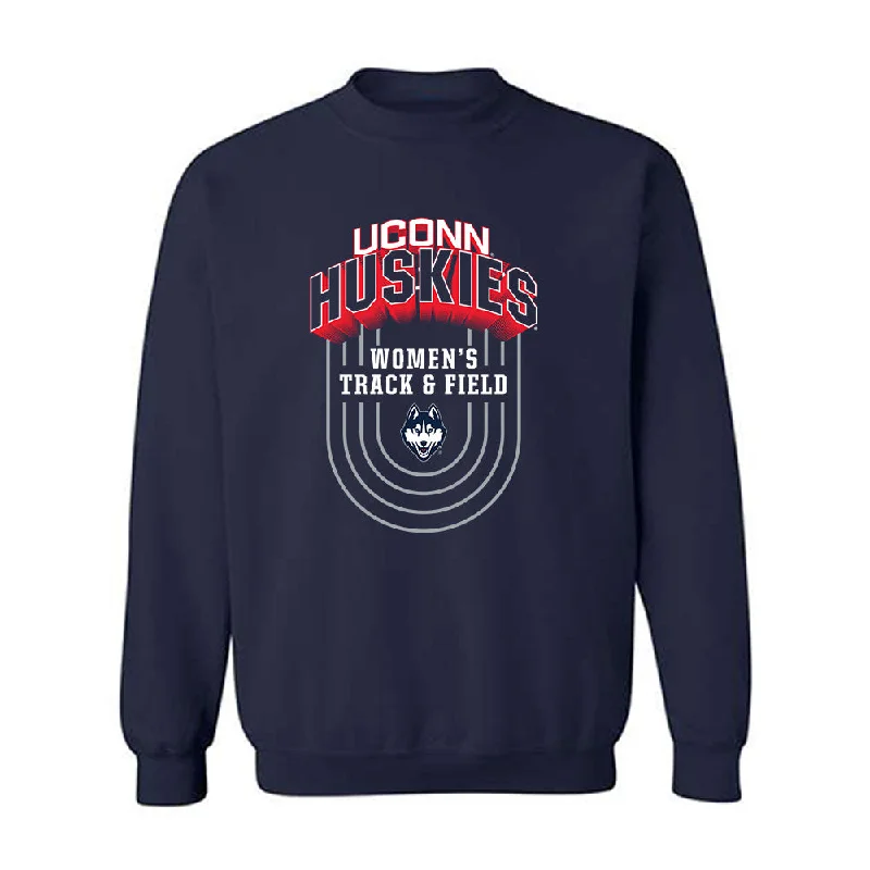 UConn - NCAA Women's Track & Field (Outdoor) : Mallory Malz Sweatshirt Hoodie with Batwing Sleeves Loose Dramatic