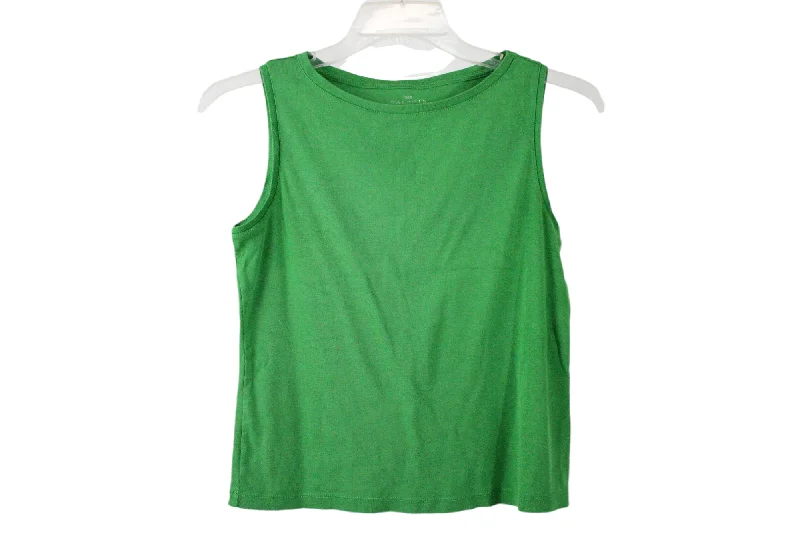 Talbots Green Tank | M Petite glitter tank top