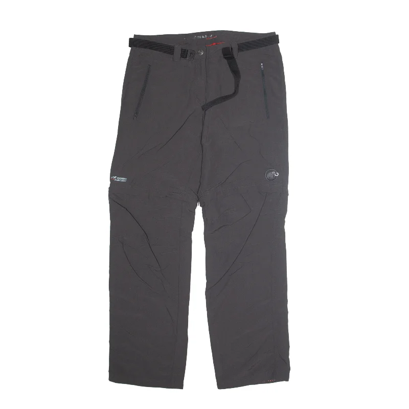 MAMMUT Removable Leg Cargo Trousers Grey Regular Straight Womens W35 L31 Trousers Velvet Soft