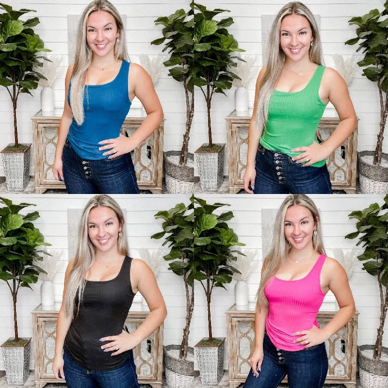 In My Circle White Birch Padded Tank Top - 4 colors! soft pink tank
