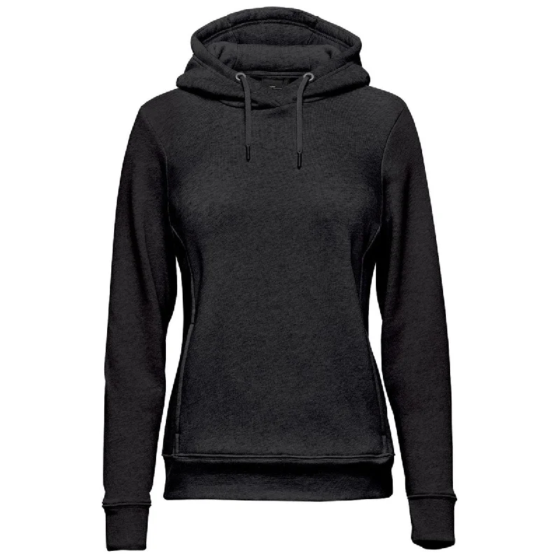 Stormtech Women's Black Monashee Fleece Pullover Hoodie Hoodie with Relaxed Fit Easy Casual