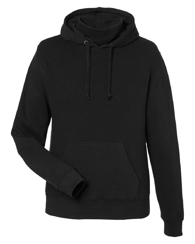 J. America JA8879 - Unisex Gaiter Pullover Hooded Sweatshirt Ribbed Crew Neck