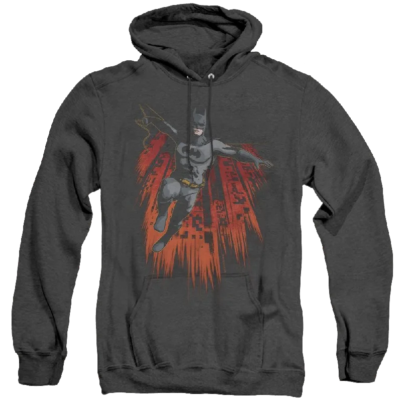 Dc Batman Majestic - Heather Pullover Hoodie Thin Wool Pullover