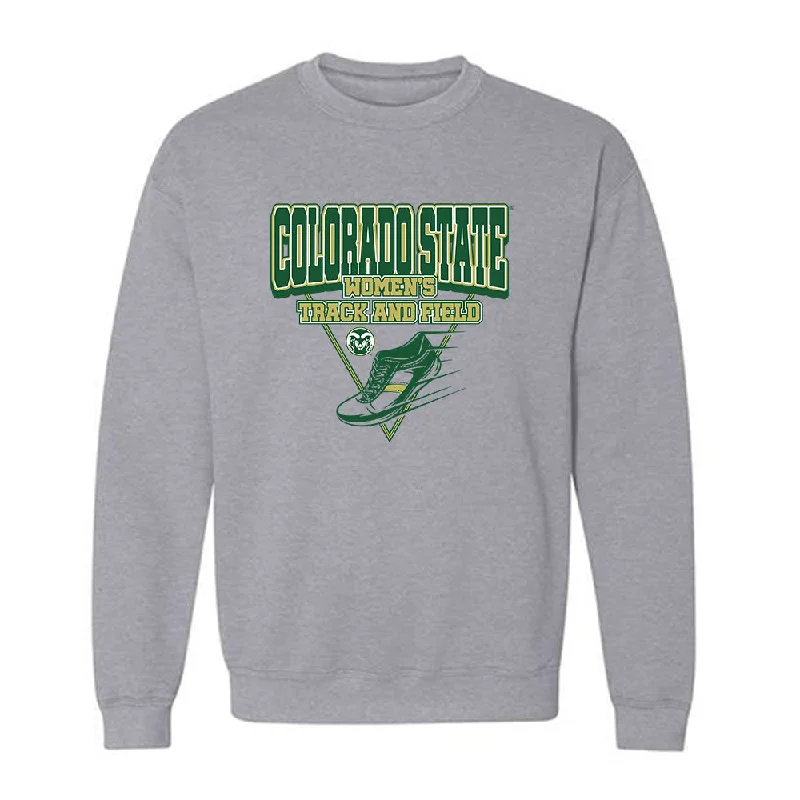 Colorado State - NCAA Women's Track & Field (Outdoor) : Laura Davis Sweatshirt Hoodie with Monochrome Minimalist Simple