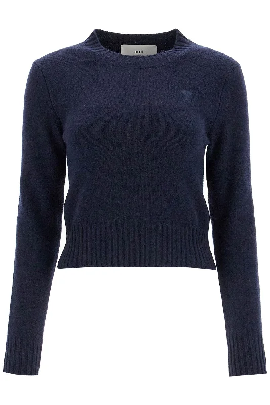 "cashmere and wool pullover FKS057 005 BLEU MARINE Cowl Neck Pullover