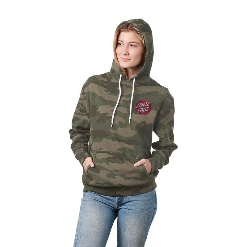 Santa Cruz Bouquet Dot P/O Hooded Womens Sweatshirt Cotton Hoodie Fleece Lining Warmth Santa Cruz Bouquet Dot P/O Hooded Womens Sweatshirt Cotton Hoodie Fleece Lining Warmth