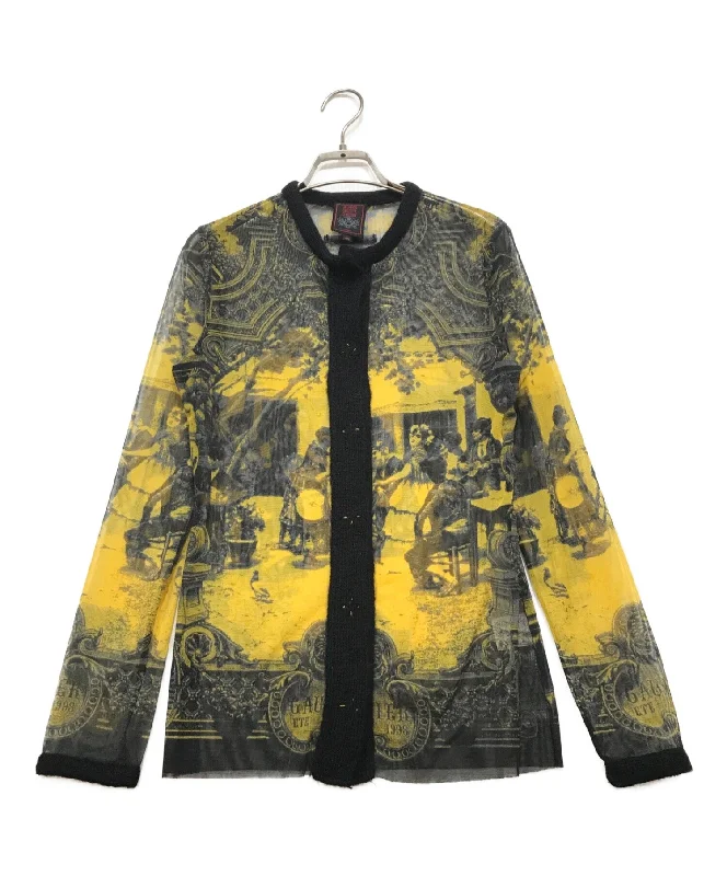 [Pre-owned] Jean Paul GAULTIER CLASSIQUE Archival Power Net Cardigan Chenille Blend Fleece Blend Nylon Blend