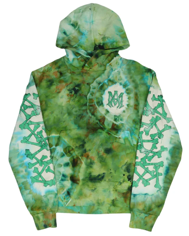Tie Dye Hoodie Hoodie with Belted Waist Structured Tailored