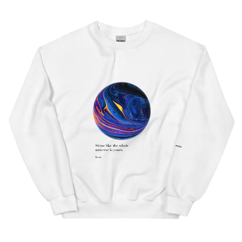 UNIVERSE IS YOURS Sweatshirt Hoodie with Print Artistic Unique