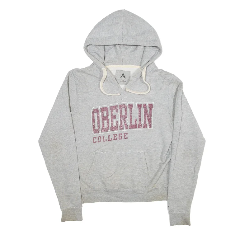 Oberlin College USA Hoodie Green Pullover Womens S Elbow Length Sleeve