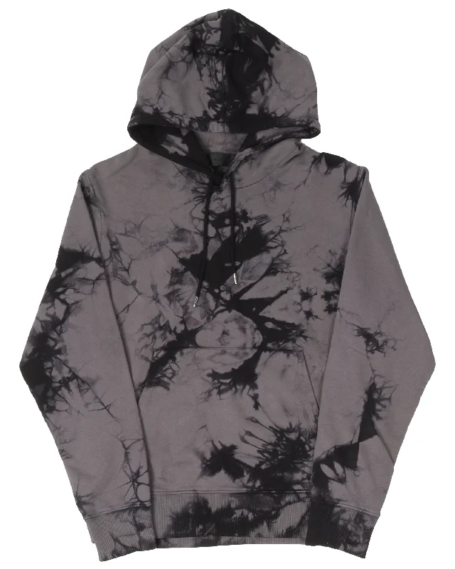 Grey Tie Dye Hoodie Hoodie with Pocket Utility Practical
