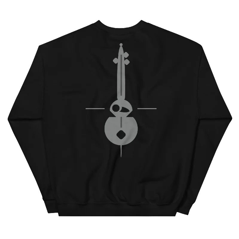 THE MUSIC Unisex Classic Sweatshirt Hoodie with Raw Hem Edgy Unfinished