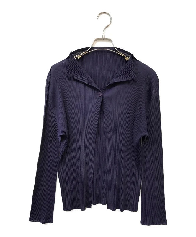 [Pre-owned] PLEATS PLEASE pleated cardigan PP03-F0783 Chenille Fabric Brocade Fabric Lace Fabric