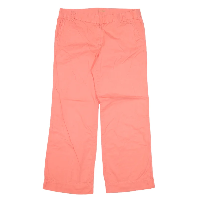 J.CREW Trousers Pink Regular Wide-Leg Womens W34 L28 Trousers Leisure Comfortable