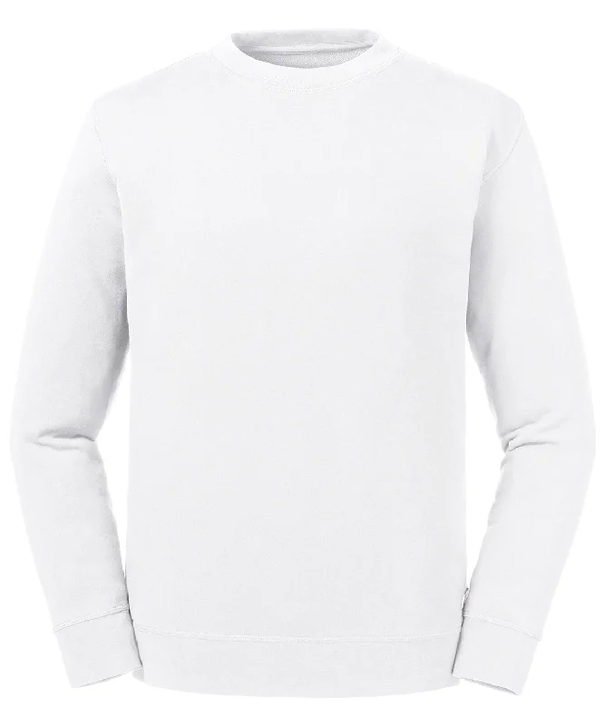 White - Pure organic reversible sweatshirt Hoodie with Stripes Bold Sporty