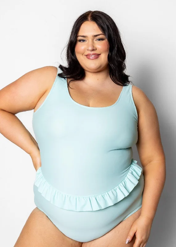 Fresh Mint | Skirted One-Piece modal blend skirt