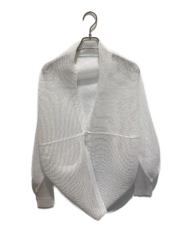 [Pre-owned] PLEATS PLEASE Mesh Pleated Cardigan PP83-F025 Spandex Rayon Corduroy