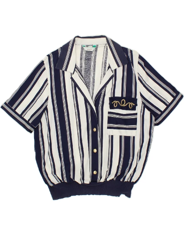 DONNA MIZAR Womens Short Sleeve Pullover Shirt UK 16 Large Navy Blue Boat Neck Sweater DONNA MIZAR Womens Short Sleeve Pullover Shirt UK 16 Large Navy Blue Boat Neck Sweater