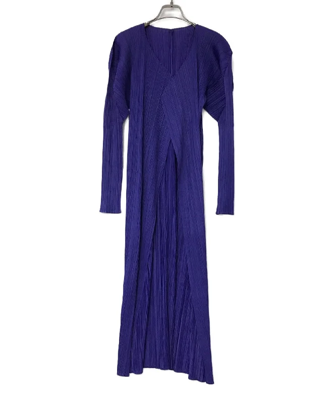 [Pre-owned] PLEATS PLEASE pleated cardigan Layered Multi-layer Single Layer