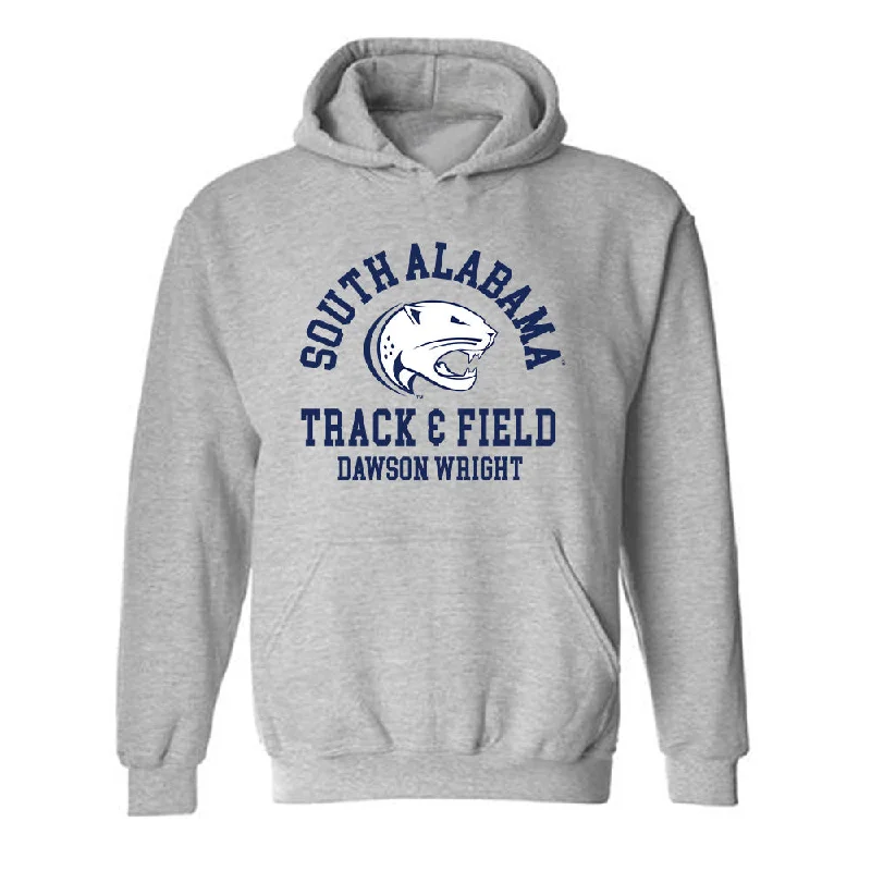 South Alabama - NCAA Women's Track & Field : Dawson Wright - Classic Fashion Shersey Hooded Sweatshirt Hoodie Sweatshirt Pullover