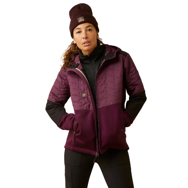 Ariat Ladies Rebar Cloud 9 Insulated Potent Purple Jacket 10046573 Mesh Jacket Canvas Jacket Denim Jacket