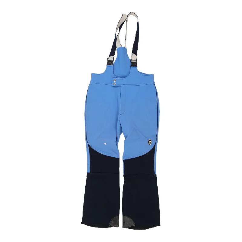 Gino Trabaldo Ski Trousers - Large Blue Nylon Trousers Lace Delicate