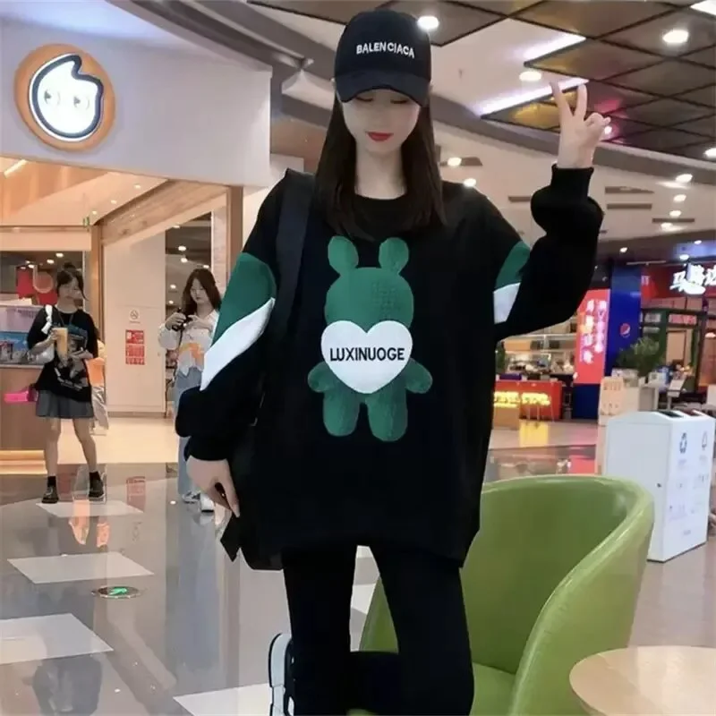 New in Sweatshirts Women Spring Autumn Loose Pullovers Bears Y2k Longsleeve Women's Sweater Japanese Fashion Korean Streetwear Fleece Warm Pullover New in Sweatshirts Women Spring Autumn Loose Pullovers Bears Y2k Longsleeve Women's Sweater Japanese Fashion Korean Streetwear Fleece Warm Pullover