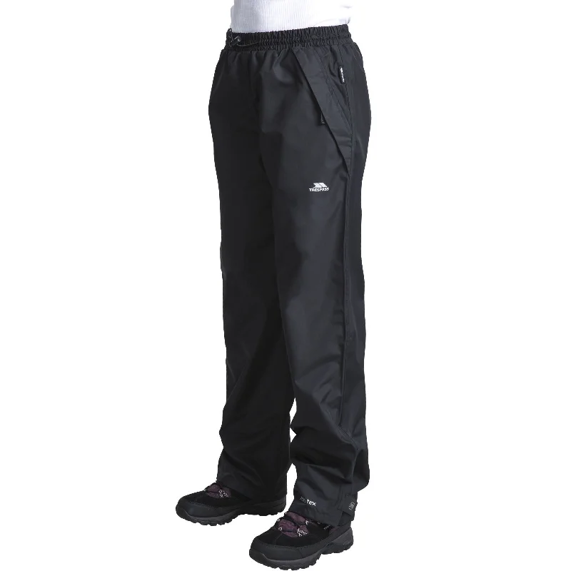 Trespass Womens Tutula Waterproof Walking Trousers - Black Trousers versatile functional Trespass Womens Tutula Waterproof Walking Trousers - Black Trousers versatile functional