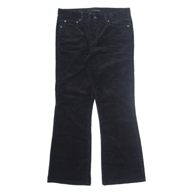 CALVIN KLEIN Corduroy Trousers Black Regular Bootcut Womens W32 L30 Trousers Occasion Special CALVIN KLEIN Corduroy Trousers Black Regular Bootcut Womens W32 L30 Trousers Occasion Special
