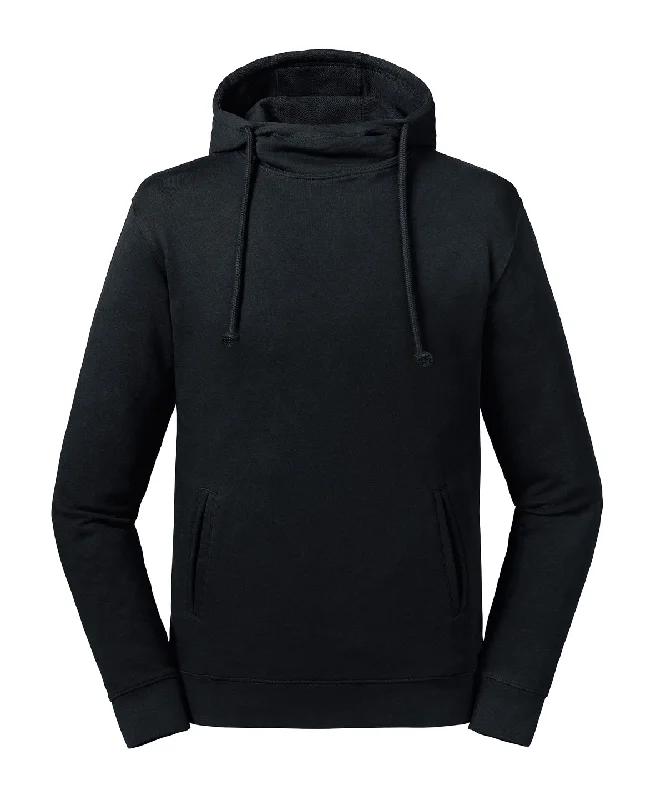 Black - Pure organic high collar hooded sweatshirt Hoodie with Pattern Geometric Abstract Black - Pure organic high collar hooded sweatshirt Hoodie with Pattern Geometric Abstract