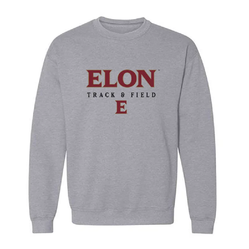 Elon - NCAA Women's Track & Field : Meghan Wilcox - Classic Fashion Shersey Crewneck Sweatshirt Hoodie with Slit Hem Functional Movement