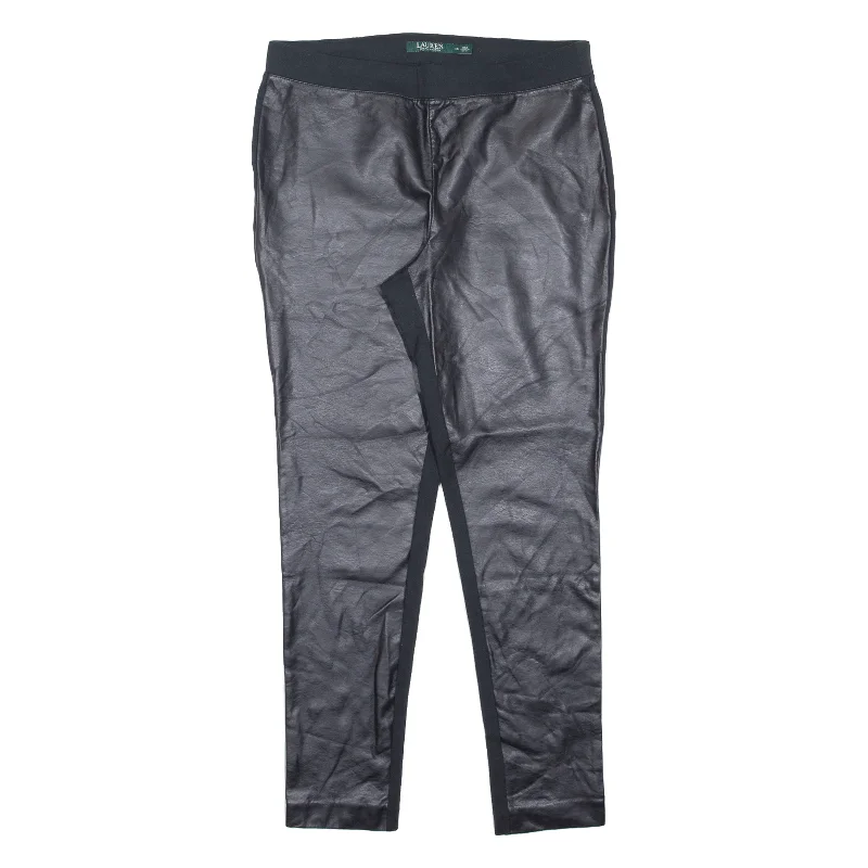 LAUREN RALPH LAUREN Legging Womens Trousers Black Slim Skinny Viscose W30 L27 Wide Leg Loose Fit Mid Waist LAUREN RALPH LAUREN Legging Womens Trousers Black Slim Skinny Viscose W30 L27 Wide Leg Loose Fit Mid Waist