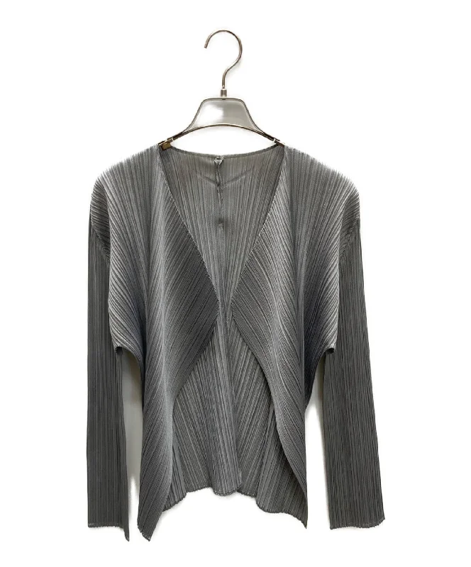 [Pre-owned] PLEATS PLEASE pleated cardigan PP55-J0103 Wool Cardigan Cotton Cardigan Cashmere Cardigan