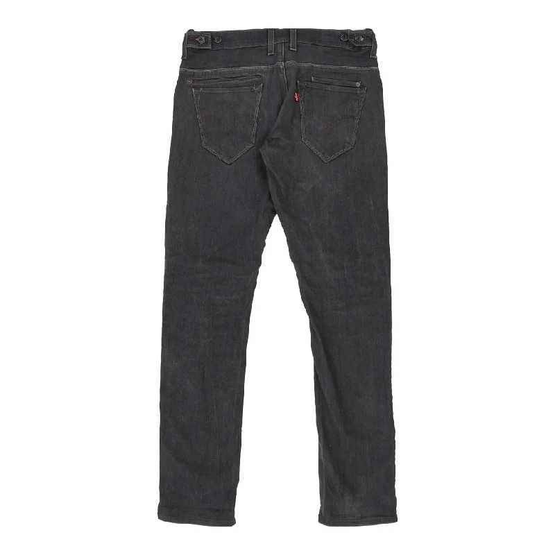 511 Levis Trousers - 34W UK 14 Grey Cotton Trousers Timeless Classic
