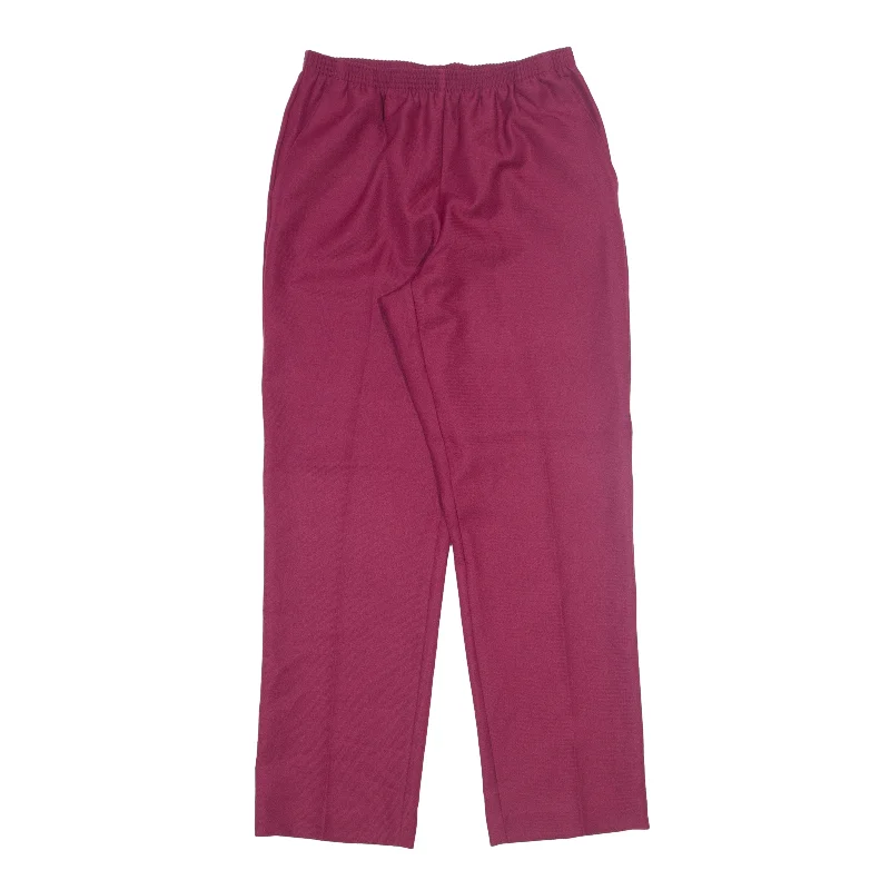 ALFRED DUNNER Trousers Maroon Relaxed Straight Womens W28 L30 Trousers versatile all-occasion