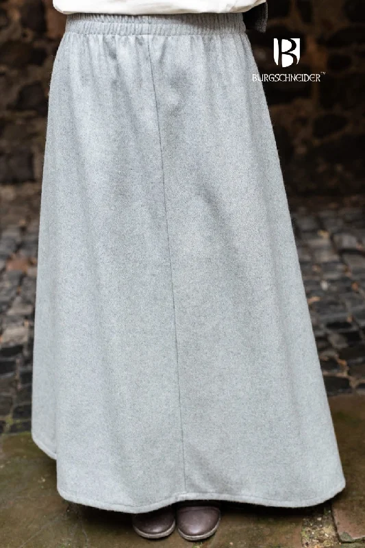 Underskirt Wool Cyria Grey velvet skirt sumptuous