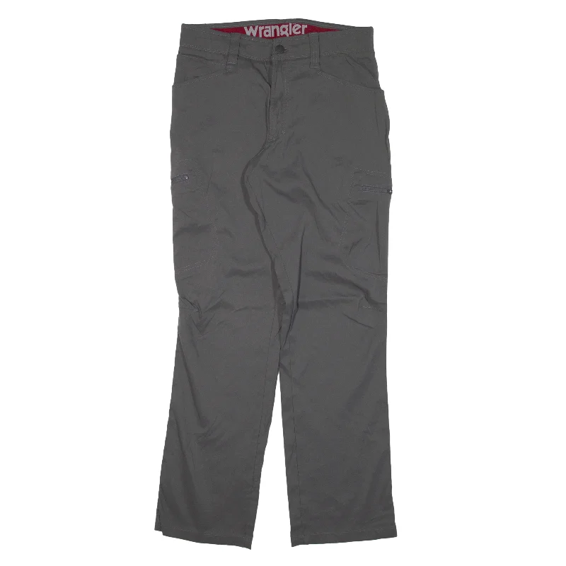 WRANGLER Trousers Grey Regular Straight Womens W28 L30 Trousers versatile all-occasion