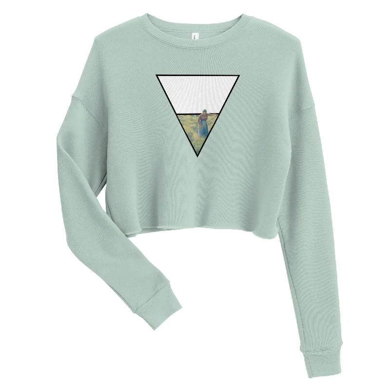 EARTH Women's Crop Sweatshirt Hoodie Jacket Zipper Layering