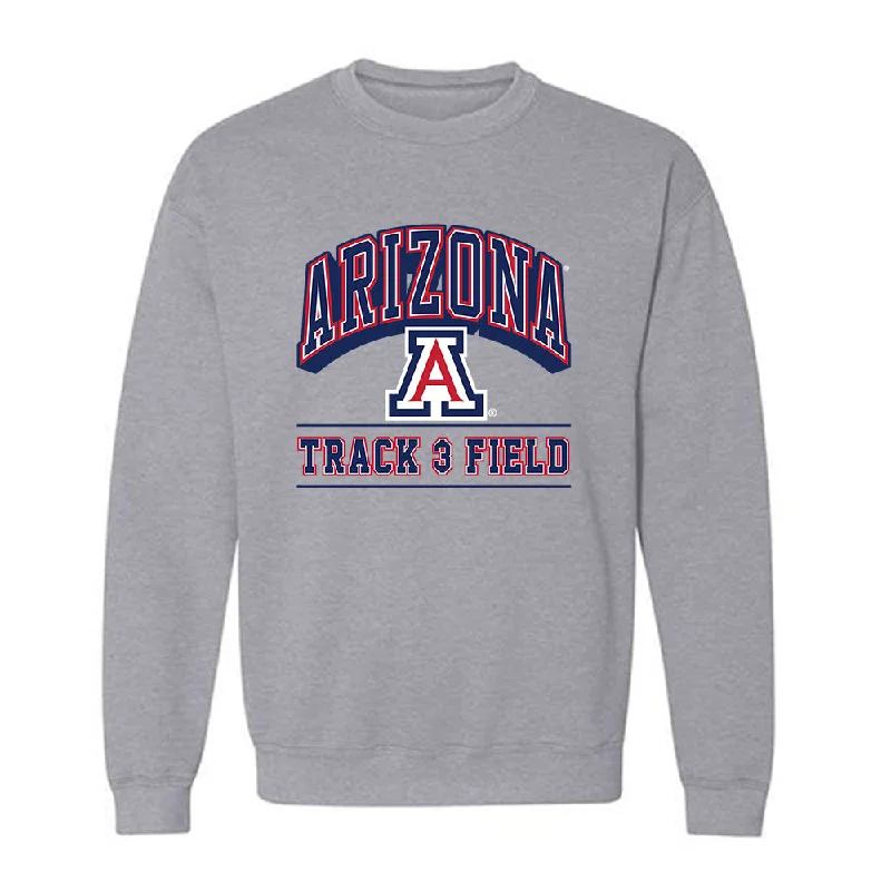 Arizona - NCAA Women's Track & Field : Malaya Abueg - Classic Shersey Crewneck Sweatshirt Hoodie with Zipper Placket Modern Functional